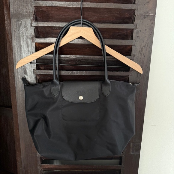 Longchamp Handbags - Longchamp Authentic Nylon Black Bag